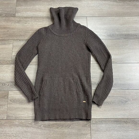 ROOTS Turtleneck Sweater Sz XS Wool Blend Knitted Brown - Picture 1 of 7